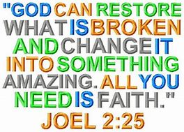 God will restore you