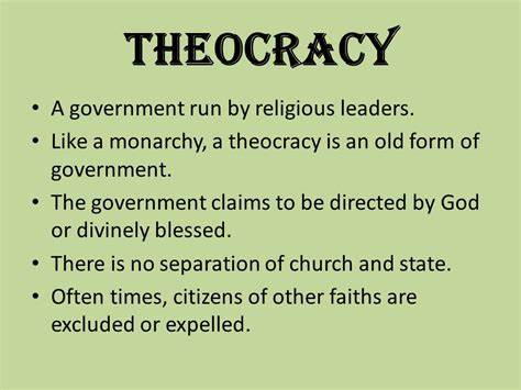 theocracy
