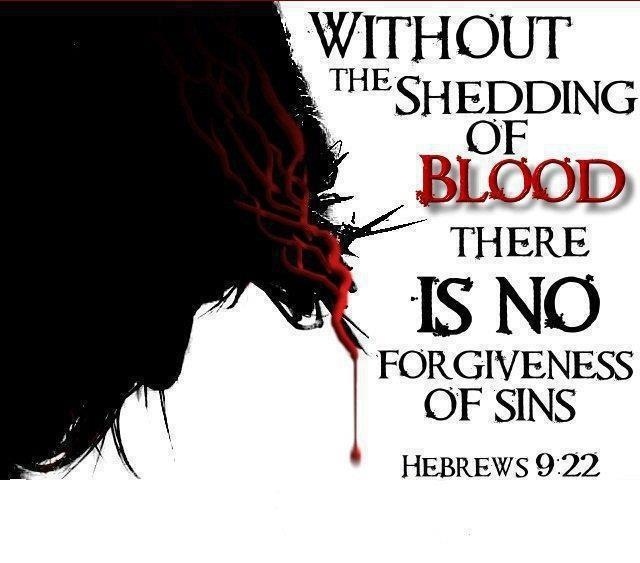 Without the shedding of blood