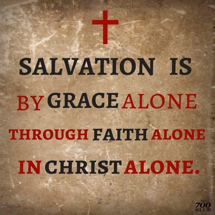 Salvation is by grace alone