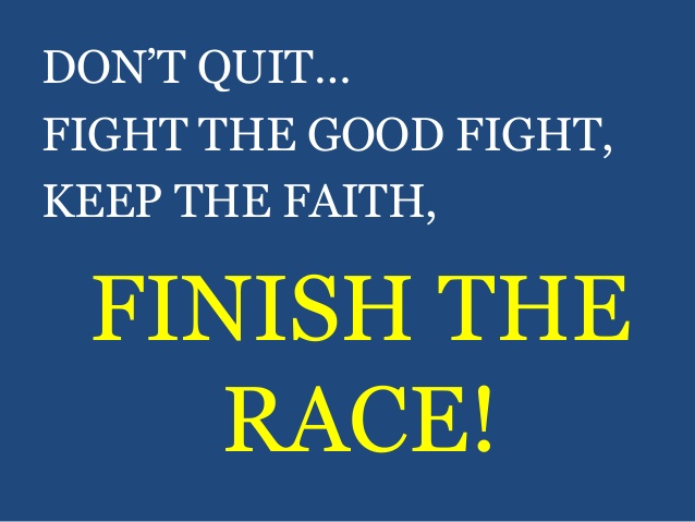 Run race and keep faith