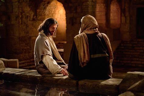 Nicodemus meets with Jesus