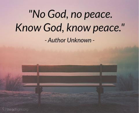 Know God, Know Peace