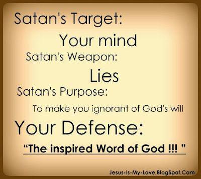 Satan will try to control our thoughts