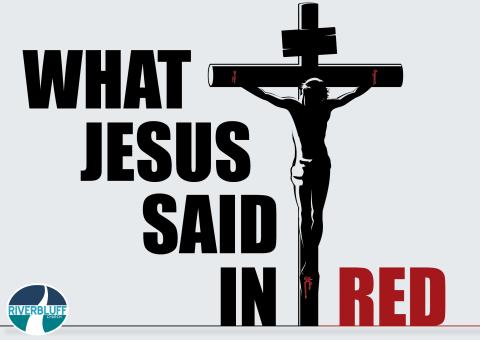 The red letters are spoken to us directly