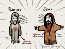 Pharisee and Jesus