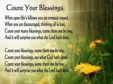 Count Your Blessings