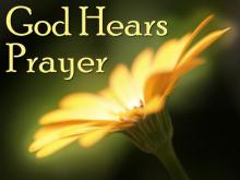 God hears prayers