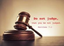 Do not judge