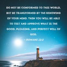 Be not conformed