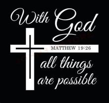 With God all things are possible