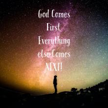 God must always come first